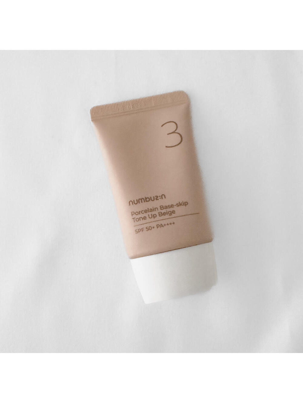 NWT Numbuzin No. 3 Porcelain Base-skip Tone Up Beige SPF 50+